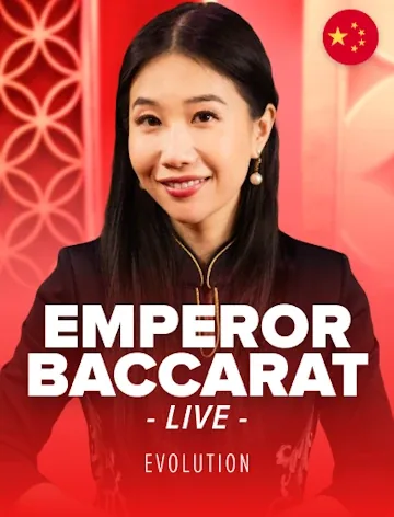 Emperor Baccarat — Evolution title in our lobby
