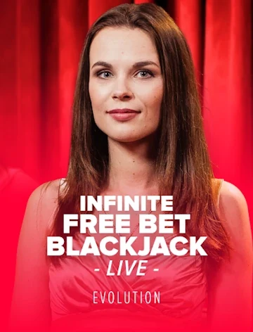 Infinite Free Bet Blackjack streamed cover from Evolution